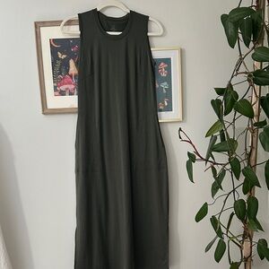 WoolX Cassie dress merino wool tank all seasons midi length size small